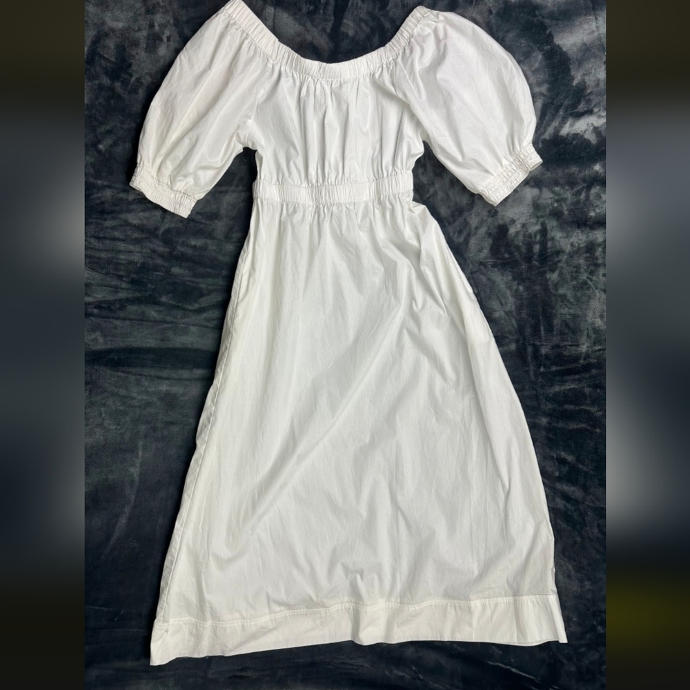 Free People White Criss Cross Back  Dress